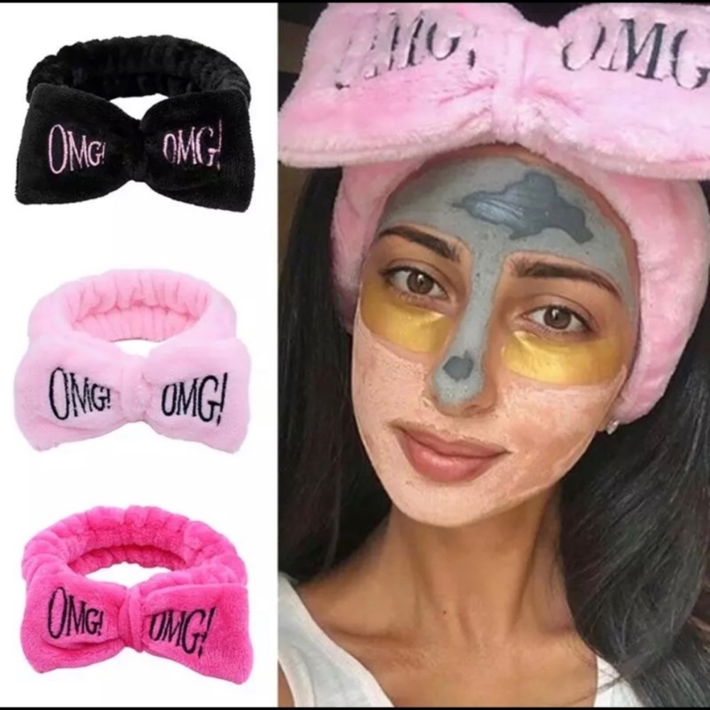 OMG headband for makeup and bath time